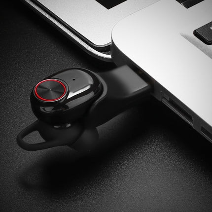BTH-V5 DSP Noise Cancelling Earbuds Sports Wireless Bluetooth V5.0 Headset with Charging Case, Compatible with iPhone and Android(Black)-garmade.com