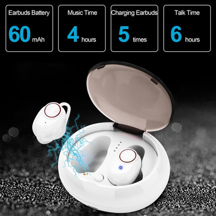 BTH-V5 DSP Noise Cancelling Earbuds Sports Wireless Bluetooth V5.0 Headset with Charging Case, Compatible with iPhone and Android(White)-garmade.com