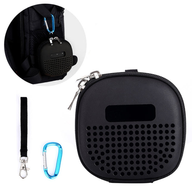 EVA Portable Shockproof Bag for BOSE Soundlink Micro Bluetooth Speaker, with Rope & Metal Buckle(Black)-garmade.com