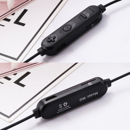 MG-G23 Portable Sports Bluetooth V5.0 Bluetooth Headphones, with 4 Speakers(Black)-garmade.com