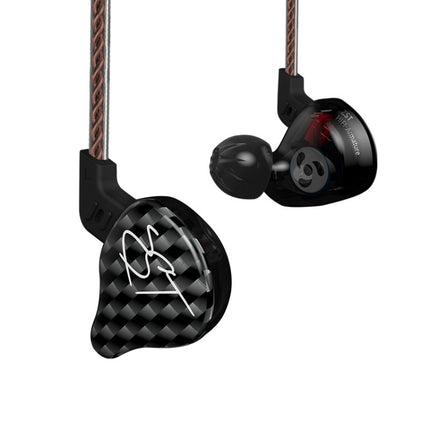 KZ ZST Circle Iron In-ear Mega Bass MP3 Dual Unit Earphone without Microphone (Carbon Fiber Black)-garmade.com
