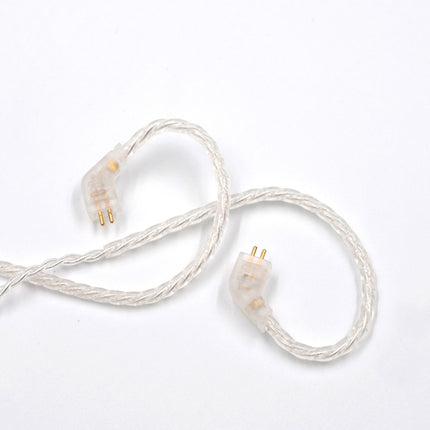 KZ B 8 Pin Oxygen-free Copper Silver Plated Upgrade Cable for KZ ZST / ES4 / ZS10 / AS10 / BA10 Earphones(White)-garmade.com