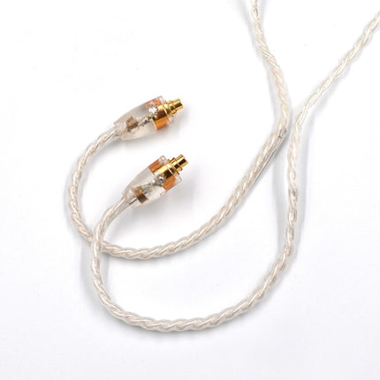 KZ 8 Pin Oxygen-free Copper Silver Plated Upgrade Cable for Most MMCX Interface Earphones(White)-garmade.com