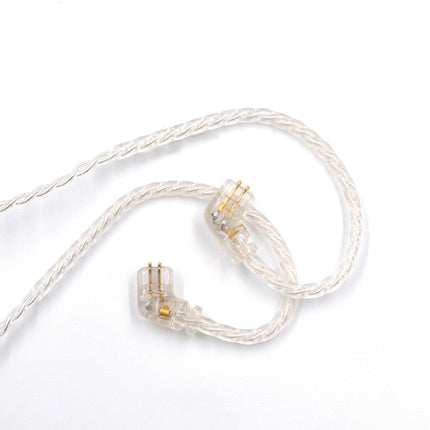KZ C 8 Pin Oxygen-free Copper Silver Plated Upgrade Cable for KZ ZSN Earphones(White)-garmade.com