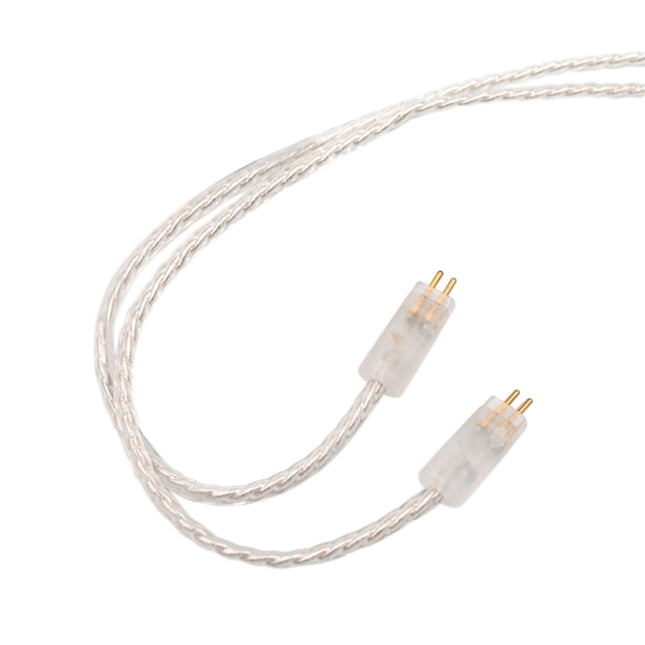 KZ A 8 Pin Oxygen-free Copper Silver Plated Upgrade Cable for KZ ZS3 / ZS4 / ZS5 / ZS6 / ZSA Earphones(White)-garmade.com