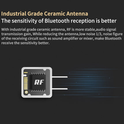 KZ Waterproof High Fidelity Bluetooth Upgrade Cable for Most MMCX Inteerface Earphones(Black)-garmade.com