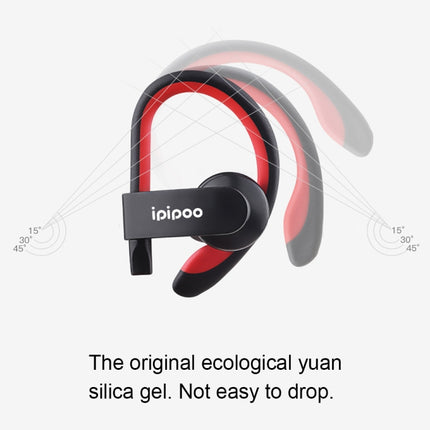 ipipoo iL98BL Ear-hung Bluetooth Headset(Grey)-garmade.com