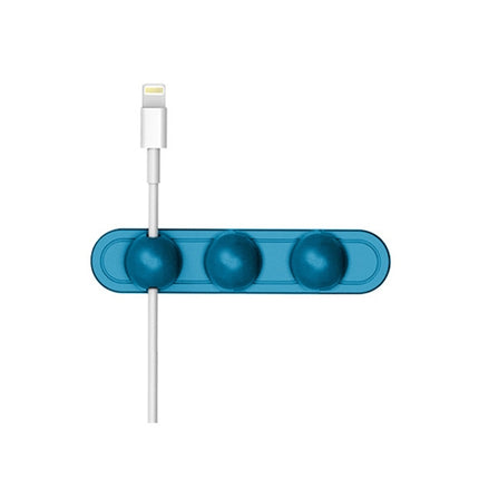 Magnetic Wire Take-up Cable Winder Magnetic Holder Desktop Storage(Blue)-garmade.com