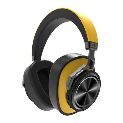 Bluedio T6S Bluetooth Version 5.0 Headset Bluetooth Headset Support Headset Automatic Playback(Yellow)-garmade.com