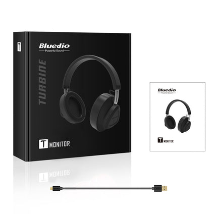 Bluedio TM Bluetooth Version 5.0 Headset Bluetooth Headset Can Connect Cloud Data to APP(Black)-garmade.com