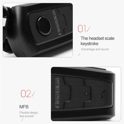 Fineblue F910 CSR4.1 Retractable Cable Caller Vibration Reminder Anti-theft Bluetooth Headset(Black)-garmade.com