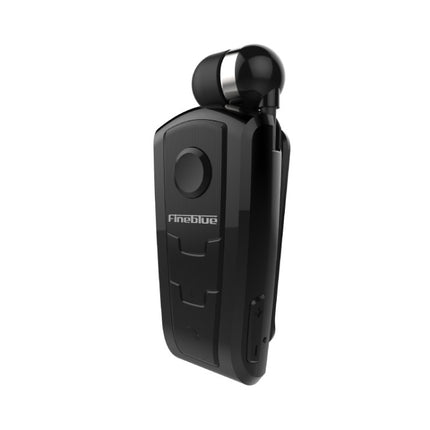 Fineblue F910 CSR4.1 Retractable Cable Caller Vibration Reminder Anti-theft Bluetooth Headset(Black)-garmade.com