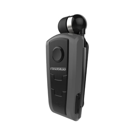 Fineblue F910 CSR4.1 Retractable Cable Caller Vibration Reminder Anti-theft Bluetooth Headset(Grey)-garmade.com