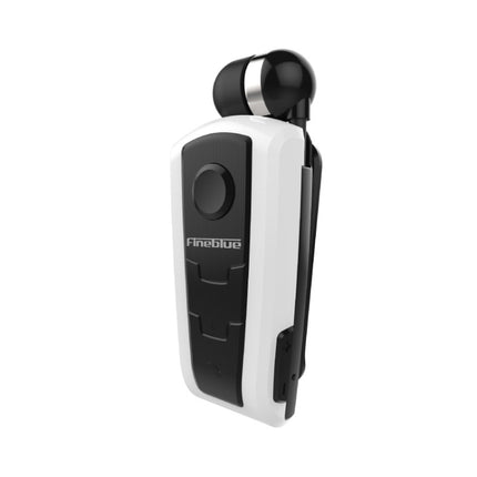 Fineblue F910 CSR4.1 Retractable Cable Caller Vibration Reminder Anti-theft Bluetooth Headset(White)-garmade.com