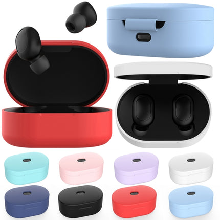 Silicone Charging Box Protective Case for Xiaomi Redmi AirDots / AirDots S / AirDots 2(Dark Blue)-garmade.com