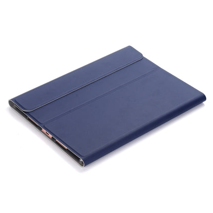 A102 For iPad 10.2 inch Ultra-thin Detachable Bluetooth Keyboard Leather Tablet Case with Stand Function(Dark Blue)-garmade.com