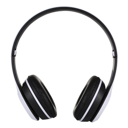 P47 Foldable Wireless Bluetooth Headphone with 3.5mm Audio Jack, Support MP3 / FM / Call(White)-garmade.com