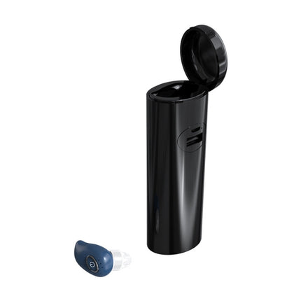 V21 Mini Single Ear Stereo Bluetooth V5.0 Wireless Earphones with Charging Box(Blue)-garmade.com