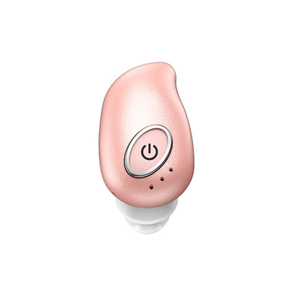 V21 Mini Single Ear Stereo Bluetooth V5.0 Wireless Earphones without Charging Box(Pink)-garmade.com