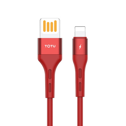 TOTUDESIGN BLA-060 Soft Series 3A 8 Pin Silicone Charging Cable, Length: 1m (Red)-garmade.com
