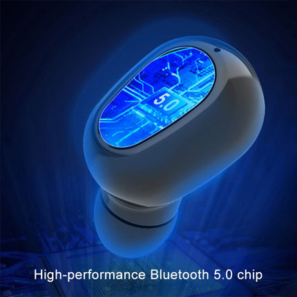 L-21 9D Sound Effects Bluetooth 5.0 Touch Wireless Bluetooth Earphone with Charging Box, Support HD Call (White)-garmade.com