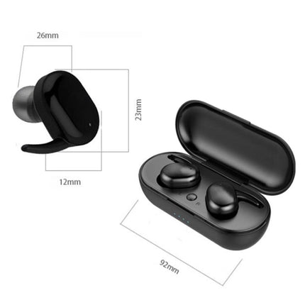 TWS-4 IPX5 Waterproof Bluetooth 5.0 Touch Wireless Bluetooth Earphone with Charging Box, Support HD Call & Voice Prompts(White)-garmade.com