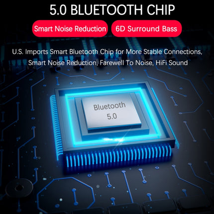 Q60 Magnetic Suction Universal Bluetooth Earphones Sport In Ear Stereo 5.0 Earphones (Black)-garmade.com