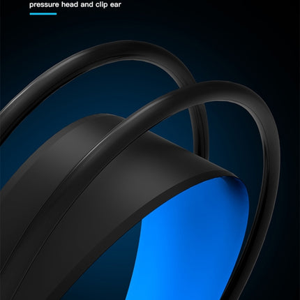 HAMTOD V1000 Dual-3.5mm Plug Interface Gaming Headphone Headset with Mic & LED Light, Cable Length: 2.1m(Blue)-garmade.com