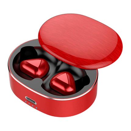 T50 6D Noise Cancelling Bluetooth V5.0 Wireless Bluetooth Headphone, Support Binaural Calls(Red)-garmade.com