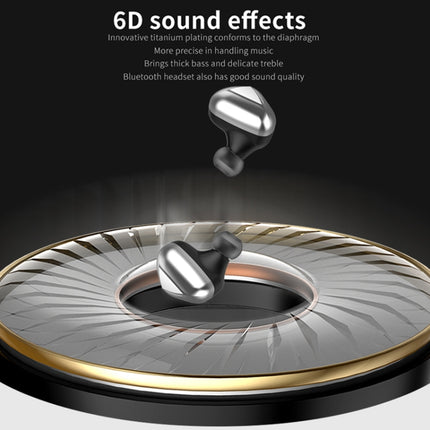 T50 6D Noise Cancelling Bluetooth V5.0 Wireless Bluetooth Headphone, Support Binaural Calls(White)-garmade.com
