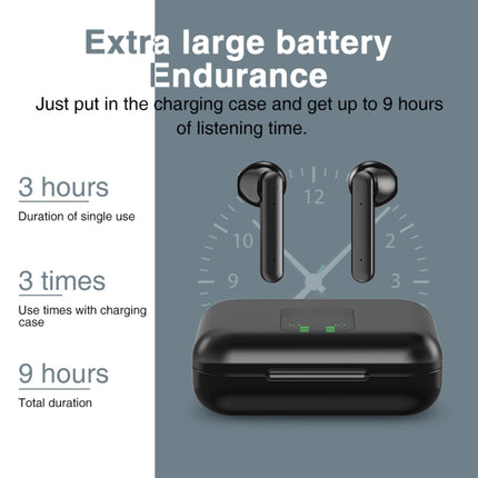 P100pro TWS Bluetooth 5.0 Touch Wireless Bluetooth Earphone with Charging Box & LED Smart Digital Display, Support Siri & Call(White)-garmade.com
