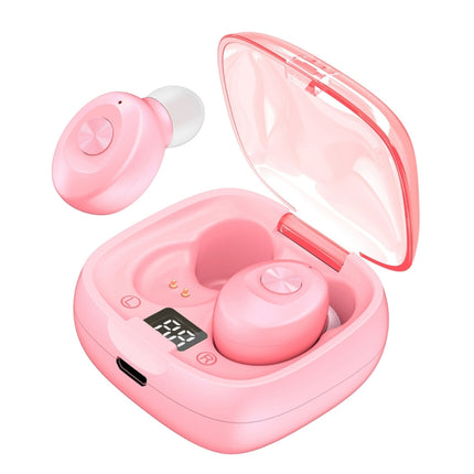 XG-8 TWS Digital Display Touch Bluetooth Earphone with Magnetic Charging Box(Pink)-garmade.com