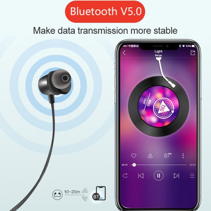 Original Lenovo X1 Magnetic In-Ear Wireless Sports Bluetooth 5.0 Earphone(Black)-garmade.com