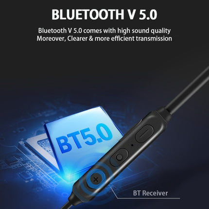 Original Lenovo X3 Magnetic In-Ear Wireless Sports Bluetooth 5.0 Earphone(Black)-garmade.com