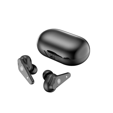Air Plus Bluetooth 5.0 Mini Binaural Wireless Stereo Sports Bluetooth Earphone with Charging Box(Black)-garmade.com