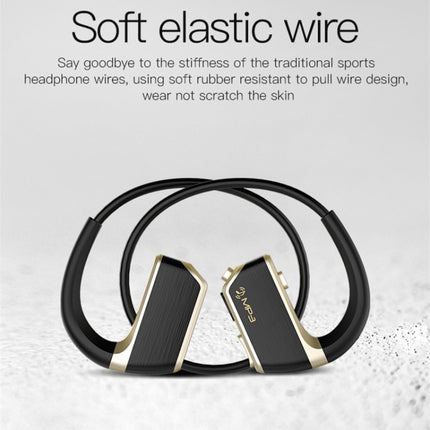 J2 Bluetooth 4.2 Binaural Hanging Type Wireless Sports Bluetooth Earphone, Built-in Memory (Gold)-garmade.com