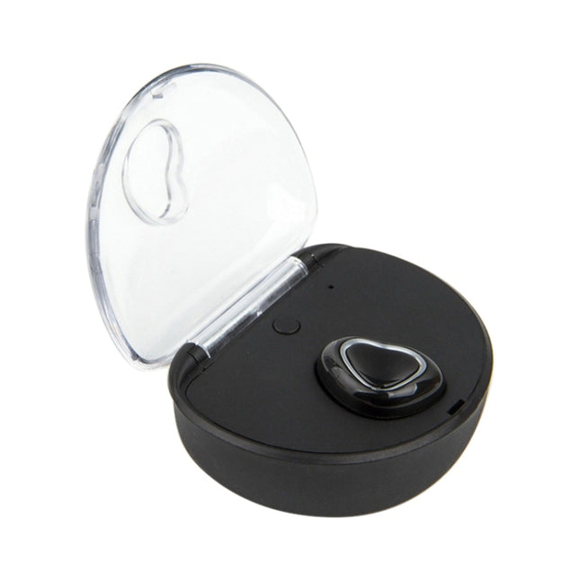 X7 Bluetooth 4.1 Mini Invisible Wireless Sports Bluetooth Earphone with Charging Box (Black)-garmade.com