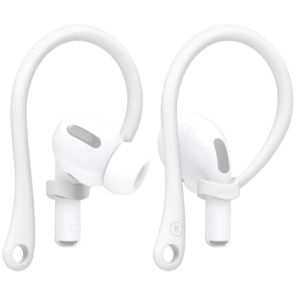 For AirPods 1 / 2 / Pro Anti-lost Silicone Earphone Ear-hook(Clear White)-garmade.com