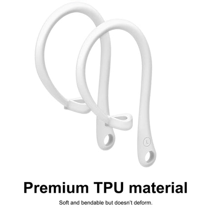 For AirPods 1 / 2 / Pro Anti-lost Silicone Earphone Ear-hook(Clear White)-garmade.com