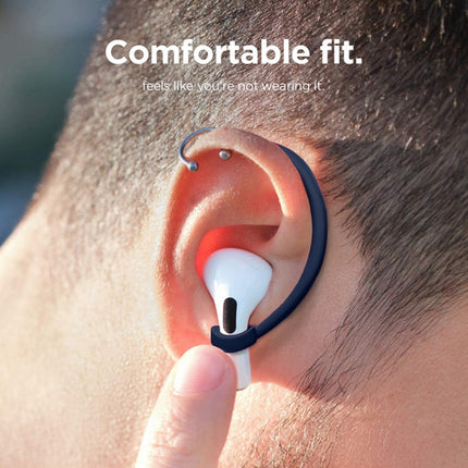 For AirPods 1 / 2 / Pro Anti-lost Silicone Earphone Ear-hook(Dark Blue)-garmade.com