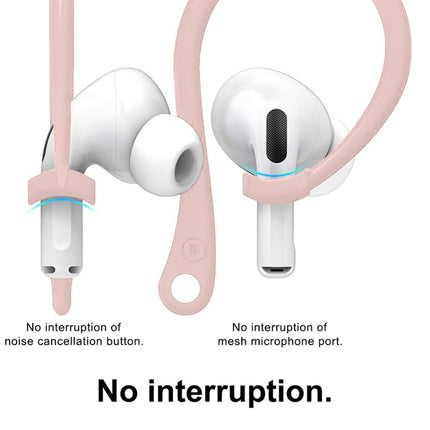 For AirPods 1 / 2 / Pro Anti-lost Silicone Earphone Ear-hook(Pink)-garmade.com