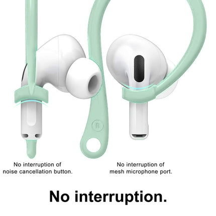For AirPods 1 / 2 / Pro Anti-lost Silicone Earphone Ear-hook(Green)-garmade.com