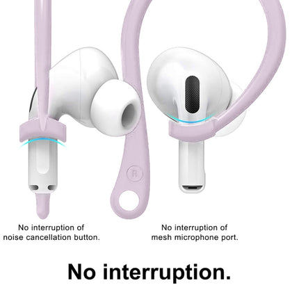For AirPods 1 / 2 / Pro Anti-lost Silicone Earphone Ear-hook(Purple)-garmade.com