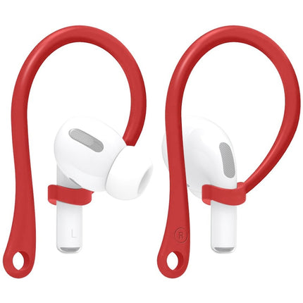 For AirPods 1 / 2 / Pro Anti-lost Silicone Earphone Ear-hook(Red)-garmade.com