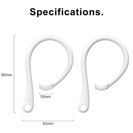 For AirPods 1 / 2 / Pro Anti-lost Silicone Earphone Ear-hook(White)-garmade.com