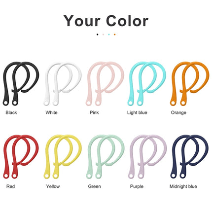 For AirPods 1 / 2 / Pro Anti-lost Silicone Earphone Ear-hook(Yellow)-garmade.com