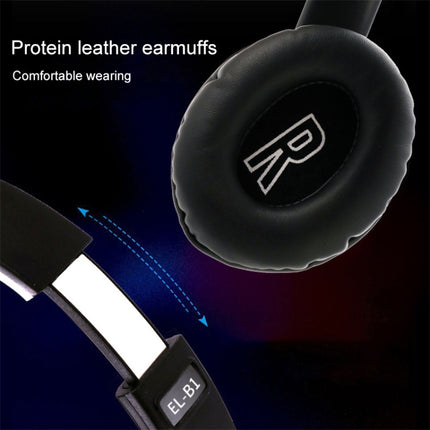 B1 Graffiti Pattern Wireless Bluetooth V5.0 Headset (Black Gold)-garmade.com