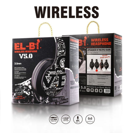 B1 Graffiti Pattern Wireless Bluetooth V5.0 Headset (Black Gold)-garmade.com