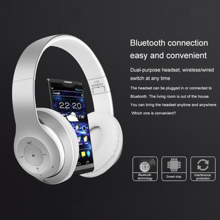 L150 Wireless Bluetooth V5.0 Headset (Gold)-garmade.com