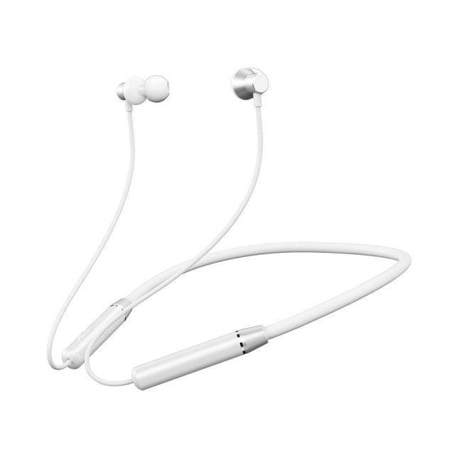 REMAX RB-S29 Linton Series Memory Neckband V5.0 Bluetooth Wireless Earphone (White)-garmade.com